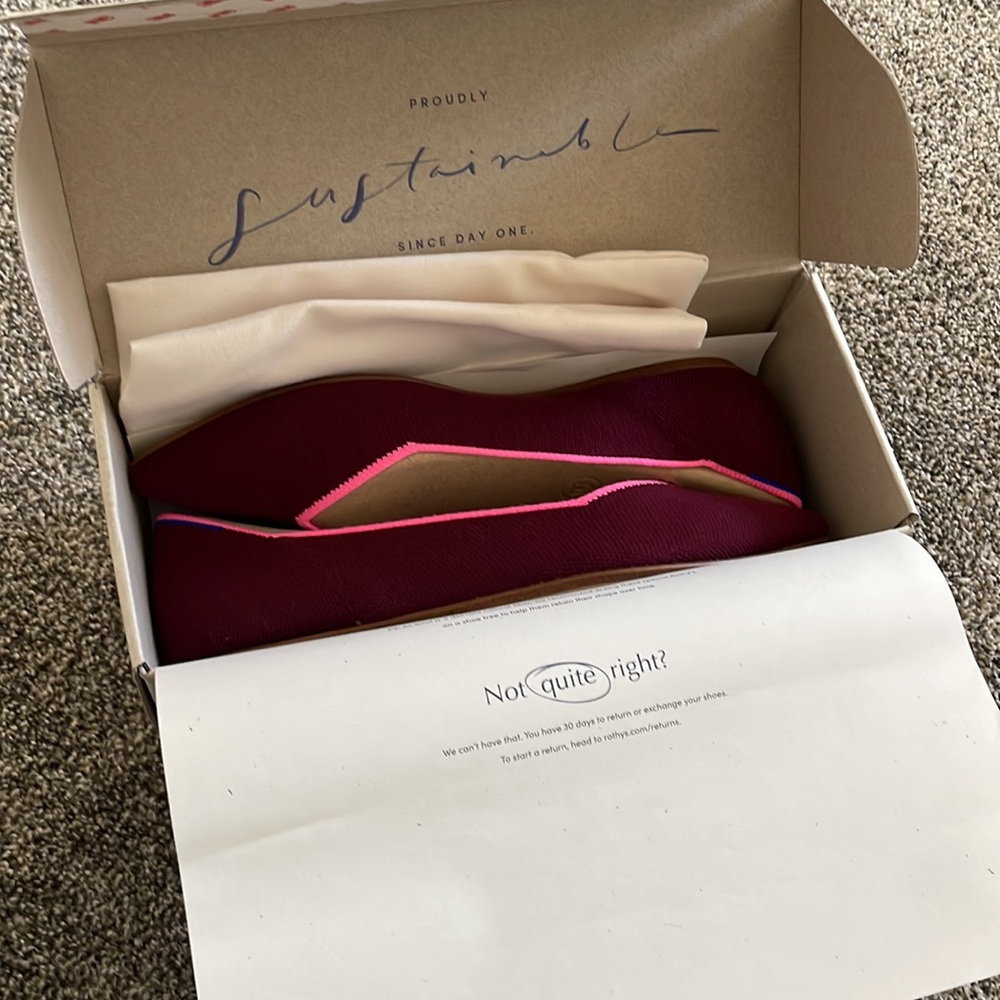 Rothy's The Point knit flat limited edition